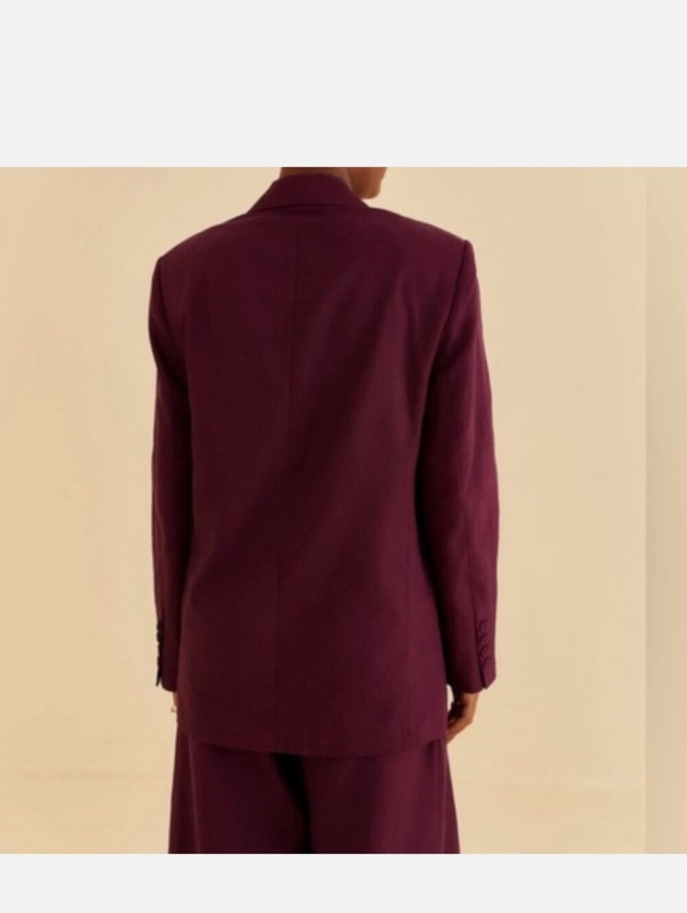 Farm Rio Plum Blazer Size L - Picture 2 of 4